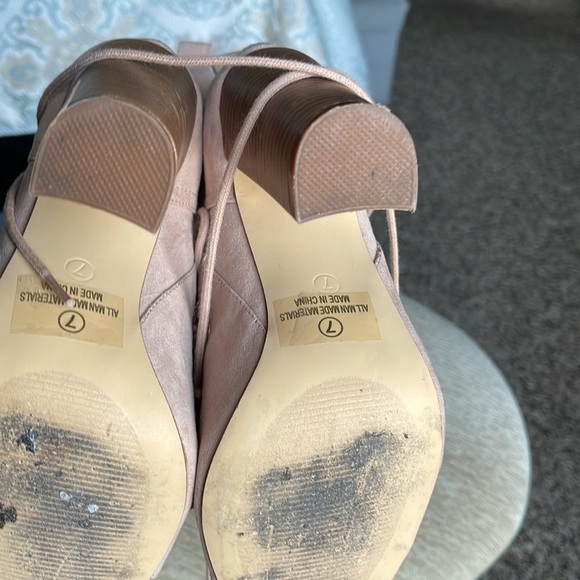 Lulus lace up stacked heel ankle booties - Picture 8 of 10